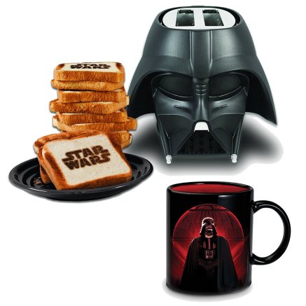 Star Wars Frühstücksset mit Toaster und Tasse